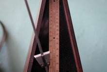 Load image into Gallery viewer, Antique Maelzel Metronome – French Wooden Pyramid Case – Working Musical Tempo Timer
