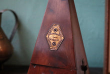 Load image into Gallery viewer, Antique Maelzel Metronome – French Wooden Pyramid Case – Working Musical Tempo Timer
