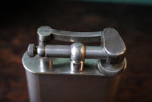Load image into Gallery viewer, 1930s Dunhill Giant Table Lighter – Silver Plated Engine Turned Lift Arm – Art Deco – Working
