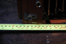 Load image into Gallery viewer, Antique c.1900 Mahogany Folding Plate Camera - Black Bellows - Early Photography Display Piece
