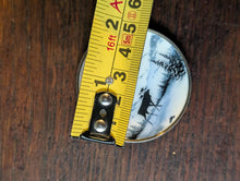 Load image into Gallery viewer, Vintage Aksel Holmsen Norne Norwegian 925S Sterling Silver Guilloché Enamel Miniature Dish - Reindeer Winter Scene
