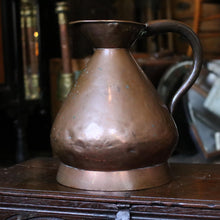 Load image into Gallery viewer, Victorian Copper 1 Gallon Haystack Measure Jug - VR Verification Stamp - Antique Ale Measure
