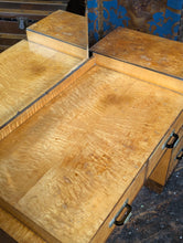 Load image into Gallery viewer, Vintage 1930s Art Deco Dressing Table – Figured Maple
