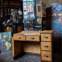 Load image into Gallery viewer, Vintage 1930s Art Deco Dressing Table – Figured Maple
