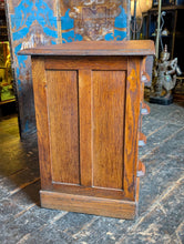 Load image into Gallery viewer, 1930s Oak Student’s Desk – Extending Drop Leaf Writing Desk – Four Drawer Compact Desk

