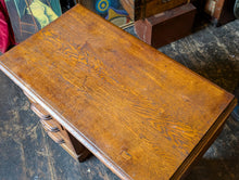 Load image into Gallery viewer, 1930s Oak Student’s Desk – Extending Drop Leaf Writing Desk – Four Drawer Compact Desk

