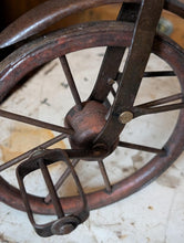Load image into Gallery viewer, Antique Edwardian Doll Tricycle Rickshaw Toy – Wicker Seat – Folk Art c.1910

