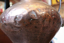 Load image into Gallery viewer, Antique Spanish Copper Water Jug Ewer – Dated 1886 – Large 19th Century Vessel
