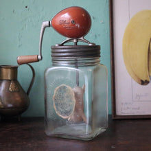 Load image into Gallery viewer, Vintage 1940s J.J. Blow No. 20 Glass Butter Churn – Hand Crank Kitchenalia – Made in England
