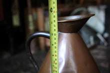 Load image into Gallery viewer, Antique Arts &amp; Crafts Copper Jug - Ebonised Wood Handle - English C.1900 - 29cm
