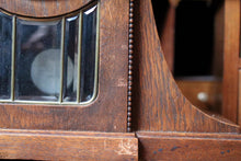 Load image into Gallery viewer, 1930s Art Deco Oak Chiming Mantel Clock - Working Mechanical Pendulum Clock
