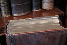 Load image into Gallery viewer, 1844 Imperial Family Bible - Blackie &amp; Son - Large Victorian Leather Bible - Illustrated Engravings
