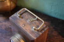 Load image into Gallery viewer, Antique Ever Ready Wooden Bullseye Torch - C.1920 British Hand Lamp - Bicycle Trench Lantern
