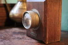 Load image into Gallery viewer, Antique Ever Ready Wooden Bullseye Torch - C.1920 British Hand Lamp - Bicycle Trench Lantern

