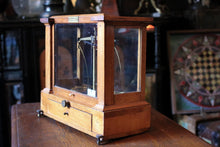 Load image into Gallery viewer, Antique Becker's Sons Analytical Balance - S Parsons Bradford - Cased Laboratory Scales &amp; Weights C.1920
