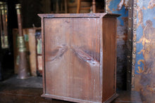 Load image into Gallery viewer, Antique Oak Tabletop Cabinet – Early 20th Century Locking Stationery Cupboard – c.1900
