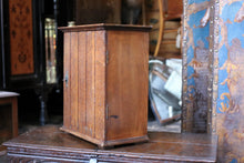 Load image into Gallery viewer, Antique Oak Tabletop Cabinet – Early 20th Century Locking Stationery Cupboard – c.1900
