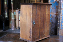 Load image into Gallery viewer, Antique Oak Tabletop Cabinet – Early 20th Century Locking Stationery Cupboard – c.1900
