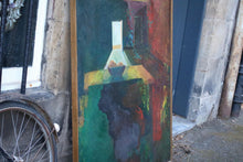 Load image into Gallery viewer, Richard Jardine - Spare Room - Large 1980s Acrylic Painting - Tyne Tees Northern Open Exhibition
