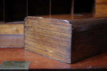 Load image into Gallery viewer, Victorian Coromandel Work Box - Mother Of Pearl &amp; Abalone Inlay - Antique Sewing Jewellery Box - c.1860
