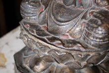 Load image into Gallery viewer, Antique Chinese Carved Wood Guanyin Figure – Gilt Polychrome Bodhisattva – 44cm
