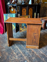 Load image into Gallery viewer, 1930s Oak Student’s Desk – Extending Drop Leaf Writing Desk – Four Drawer Compact Desk
