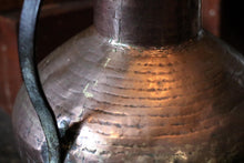 Load image into Gallery viewer, Antique Spanish Copper Water Jug Ewer – Dated 1886 – Large 19th Century Vessel
