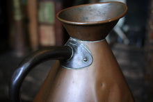 Load image into Gallery viewer, Antique Arts &amp; Crafts Copper Jug - Ebonised Wood Handle - English C.1900 - 29cm
