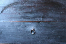 Load image into Gallery viewer, Antique Japanese Black Lacquer Document Box - Meiji Taisho Period - Drawer &amp; Lift Top C.1900
