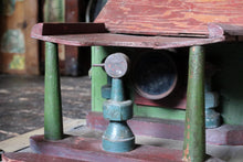 Load image into Gallery viewer, Vintage Wooden Toy Petrol Station - Scratch Built Folk Art Garage - Illuminated Sign C.1930s–40s

