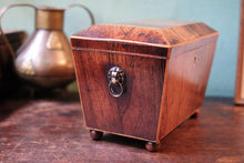 Load image into Gallery viewer, Antique Georgian Regency  Rosewood Tea Caddy – C 1800
