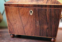 Load image into Gallery viewer, Antique Georgian Regency  Rosewood Tea Caddy – C 1800
