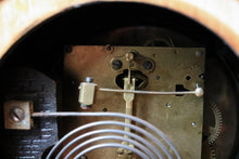 Load image into Gallery viewer, Art Deco Mantel Clock - Oak Case - Mechanical Striking Clock With Gong - C.1930s - Working

