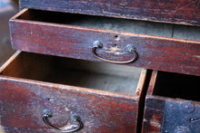 Load image into Gallery viewer, Antique Japanese Kodansu Tansu Chest - Meiji Period Tabletop Cabinet - Drawers &amp; Lock - C.1900
