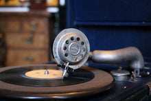Load image into Gallery viewer, 1930s Rose Morris Viceroy Portable Gramophone - Blue Wind-Up 78 RPM Record Player - Working
