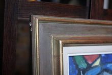 Load image into Gallery viewer, Vintage Mid Century Cubist Portrait Painting - Original Modernist Art - Framed
