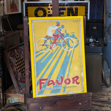 Load image into Gallery viewer, Original 1927 Favor Cycles &amp; Motos Poster - Jean Prunière - French Art Deco Cycling Advertising - Framed
