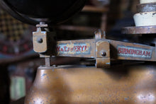 Load image into Gallery viewer, Antique W &amp; T Avery Grocers Balance Scales - Birmingham Brass Shop Scales With Weights - C.1900
