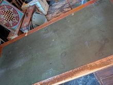 Load image into Gallery viewer, Large Vintage Twin Pedestal Desk – Partners Desk – Green Leather Writing Top – Industrial Office Desk
