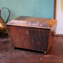 Load image into Gallery viewer, Antique Georgian Regency  Rosewood Tea Caddy – C 1800
