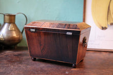 Load image into Gallery viewer, Antique Georgian Regency  Rosewood Tea Caddy – C 1800
