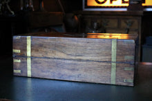 Load image into Gallery viewer, Large Mid-19th Century Burr Walnut Writing Slope – Brass Bound Campaign Lap Desk – c.1840–1860
