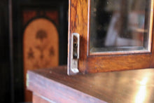 Load image into Gallery viewer, Antique Oak Smokers Cabinet c.1900 – Edwardian Tobacco Pipe Cabinet – Glazed Doors &amp; Drawers

