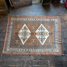 Load image into Gallery viewer, 5'6" x 4'4" Antique Turkish Kars Hand Knotted Wool Rug - Geometric Tribal Design - 168 x 133 cm

