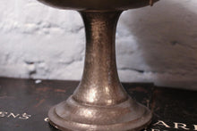 Load image into Gallery viewer, 1920s Art Deco Argent Pewter Pedestal Bowl - Hand Hammered Twin Handle Tazza
