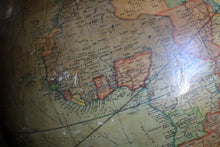 Load image into Gallery viewer, Antique 1920s Geographia 12 Inch Terrestrial Globe - 1925 British World Globe - Ebonised Wooden Stand

