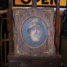 Load image into Gallery viewer, Antique c.1900 Oil Portrait Of Bearded Alpine Man - Art Nouveau Gilt Wood Frame

