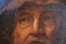 Load image into Gallery viewer, Antique c.1900 Oil Portrait Of Bearded Alpine Man - Art Nouveau Gilt Wood Frame
