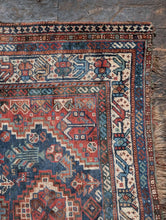 Load image into Gallery viewer, 3'10" x 5'0" Antique Caucasian Shirvan Rug - Azerbaijan - c.1900 - 118 x 153cm
