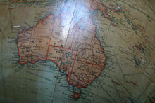 Load image into Gallery viewer, Antique 1920s Geographia 12 Inch Terrestrial Globe - 1925 British World Globe - Ebonised Wooden Stand
